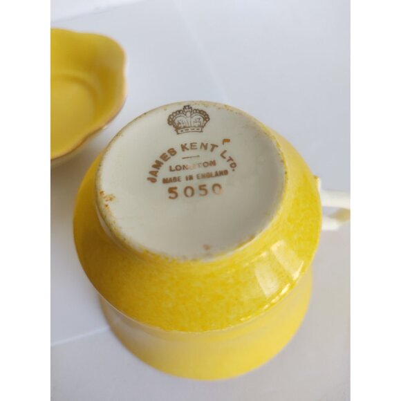 Vintage James Kent Ltd England Snack plate & Tea Cup 1950's - Picture 4 of 12